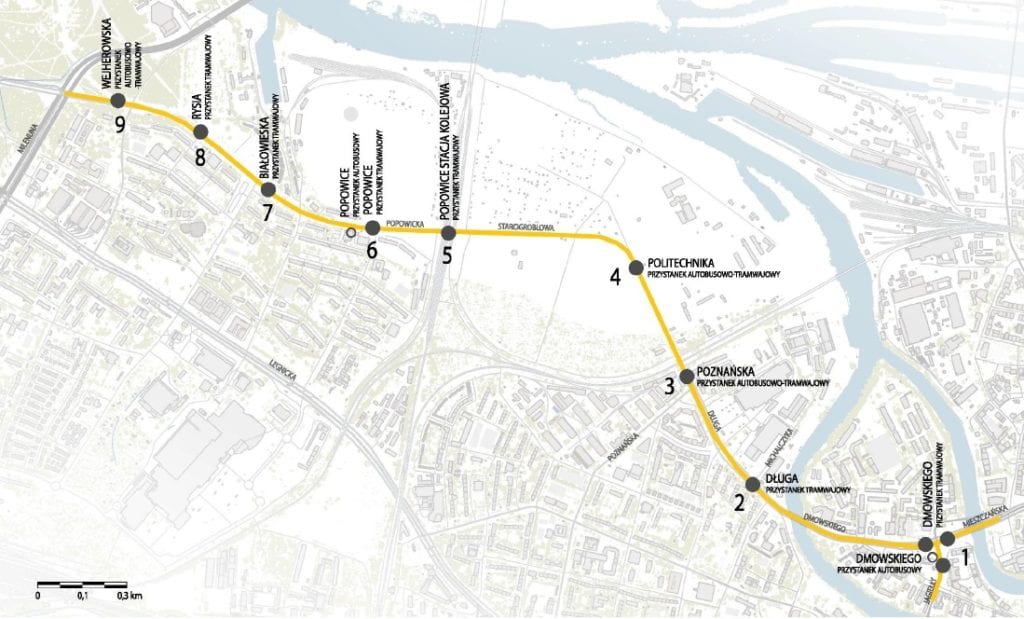 Trasa tramwajowa na Popowice