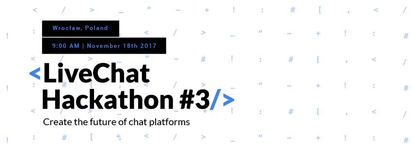Ostatnie dni zapisów na LiveChat Hackathon #3