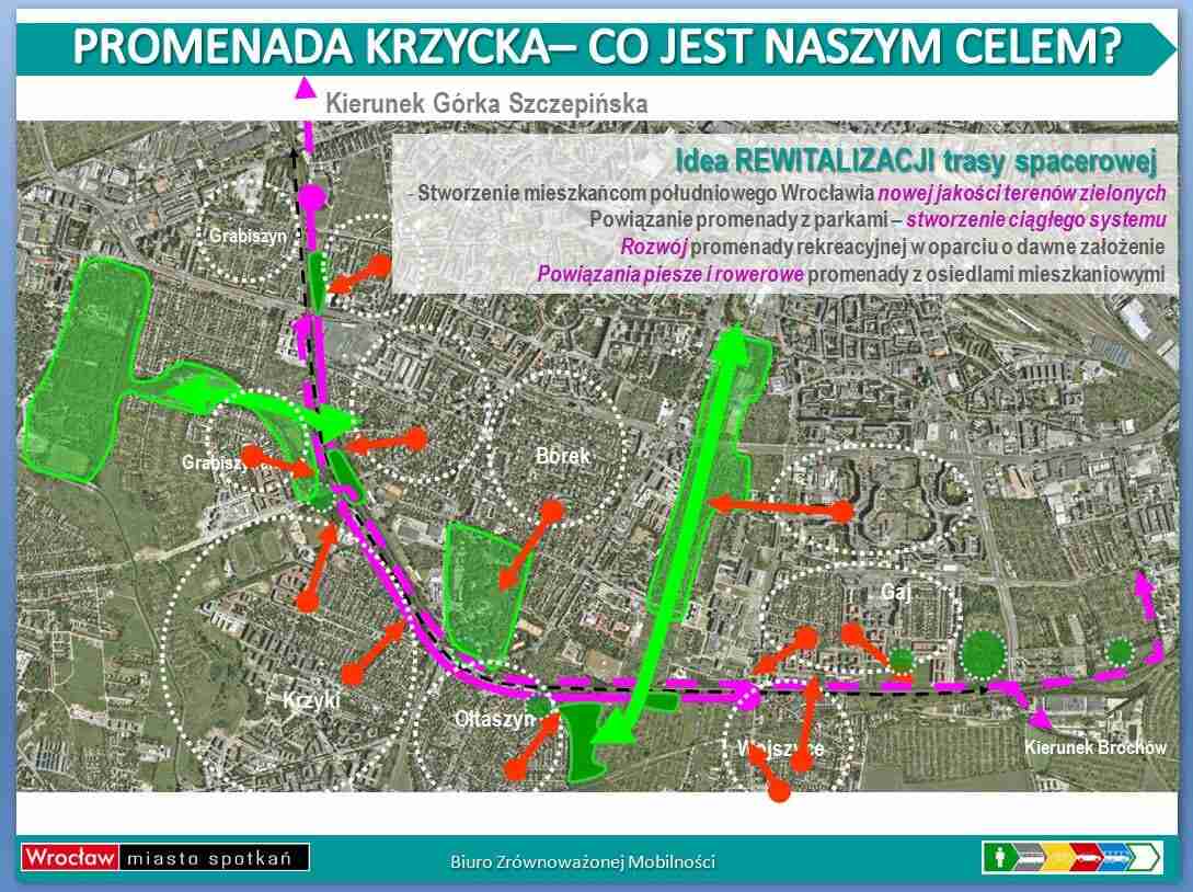 Promenada Krzycka i nowe przejścia dla pieszych przy przystanku „Rynek”