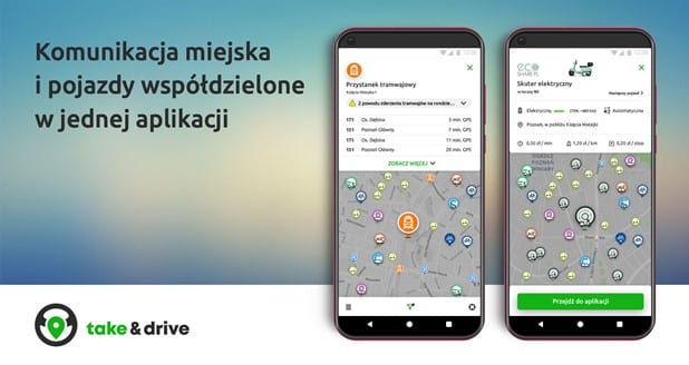 Take&drive aplikacja, która łączy cały transport we Wrocławiu w jednym miejscu