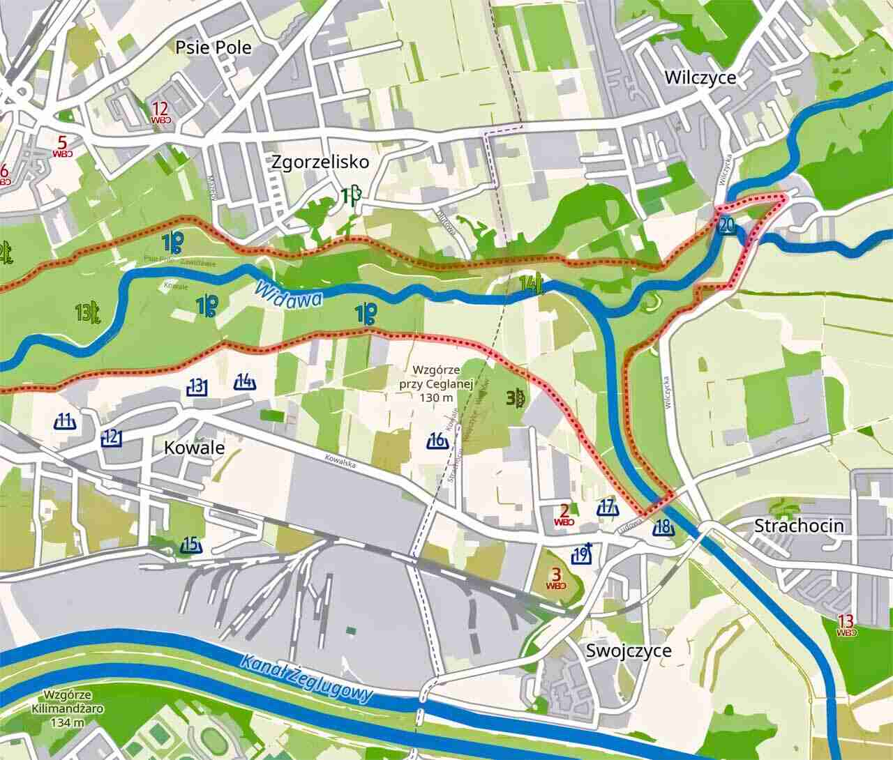 Brzegiem Widawy na rowerze [Część II: Strachocin, Swojczyce i Wojnów]