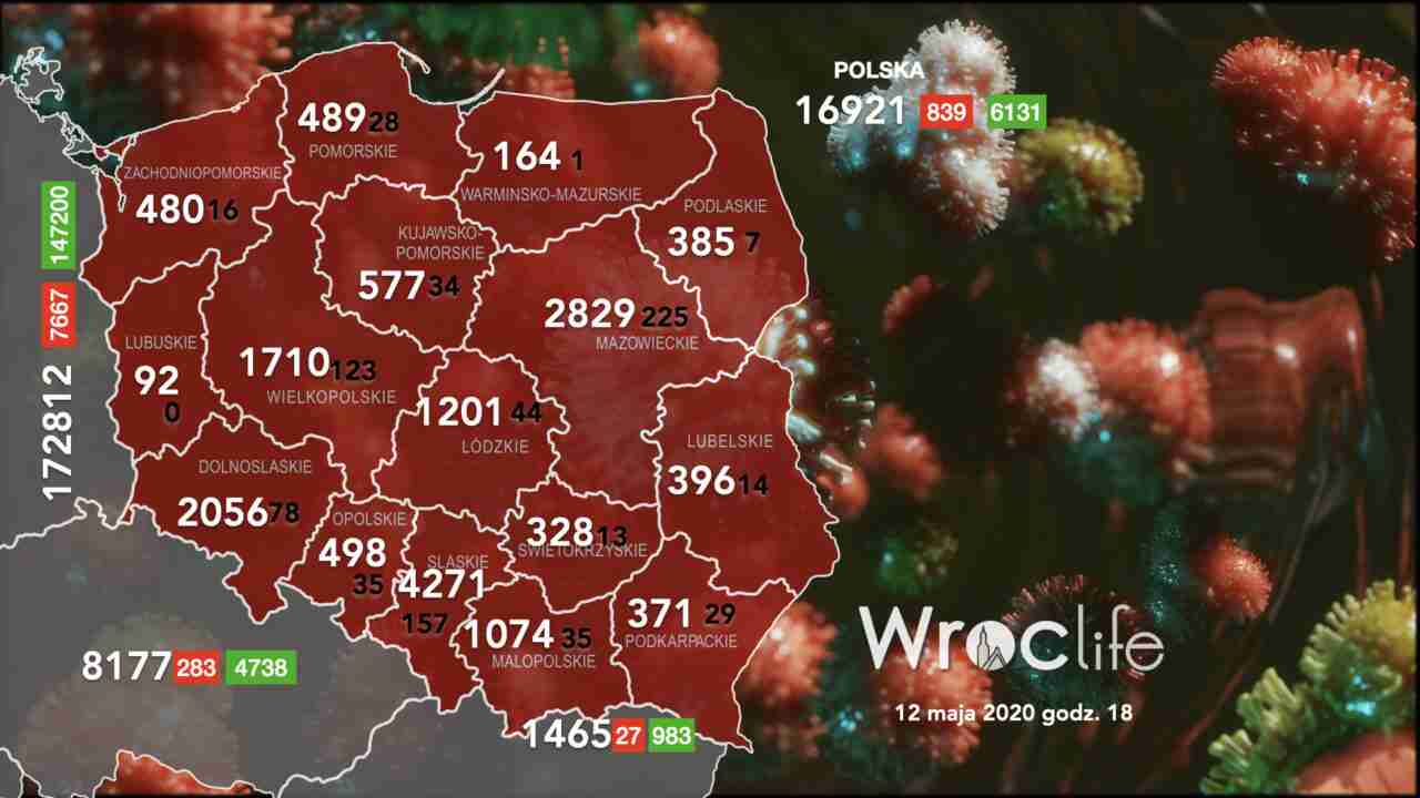 Koronawirus we Wrocławiu, na Dolnym Śląsku i w Polsce [RAPORT 12.05]