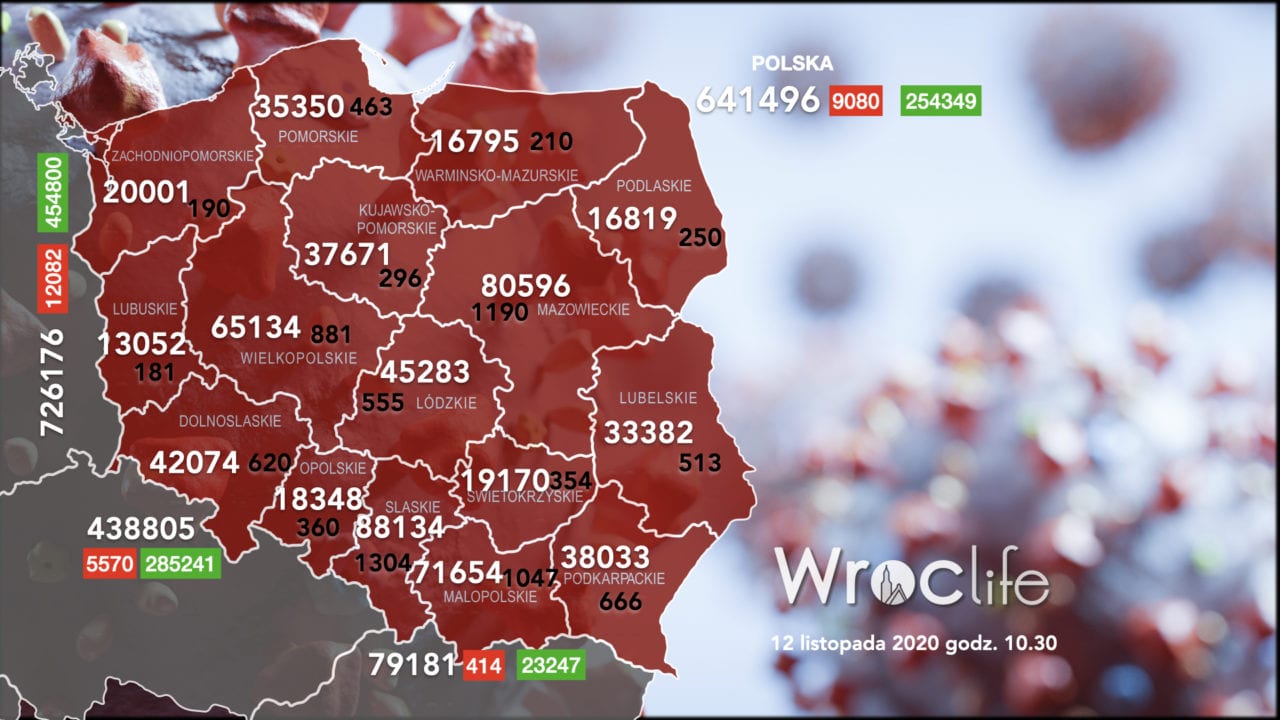 Koronawirus we Wrocławiu, na Dolnym Śląsku, w Polsce [RAPORT 12.11]