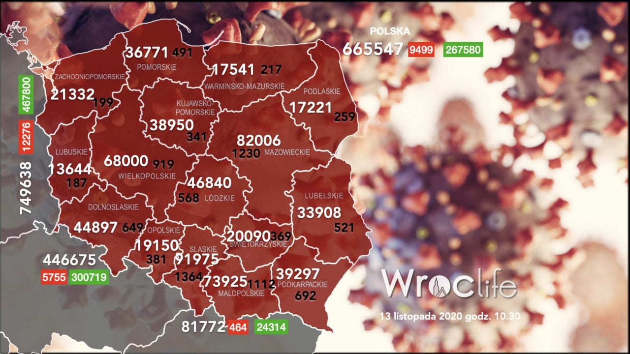 Koronawirus we Wrocławiu, na Dolnym Śląsku, w Polsce [RAPORT 13.11]