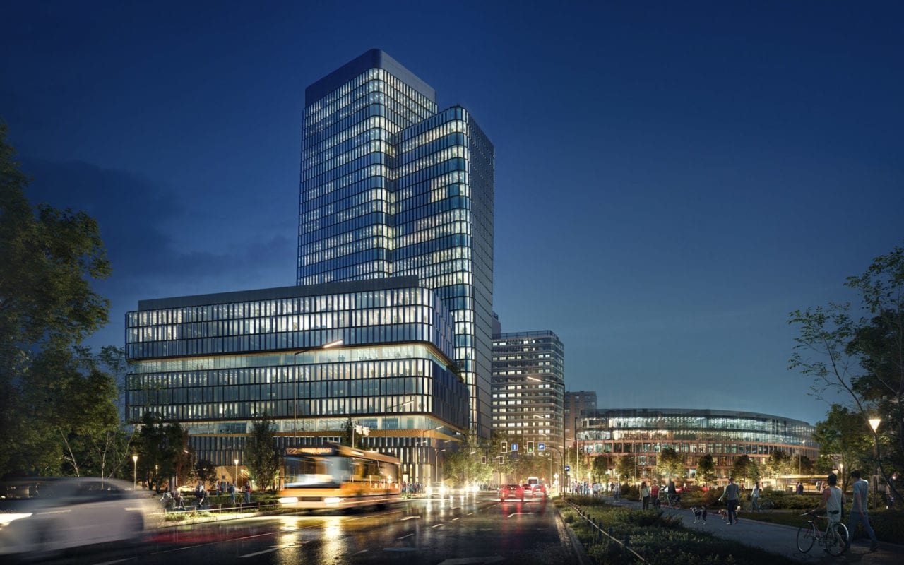 Nad Odrą powstaje kompleks Quorum. Jeden z budynków będzie niższy tylko od Sky Tower