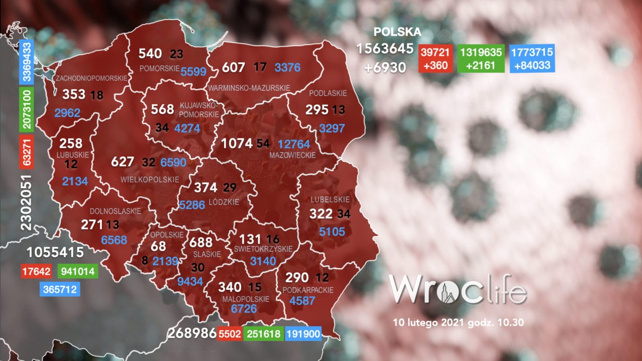 Koronawirus we Wrocławiu, na Dolnym Śląsku, w Polsce [RAPORT 10.02]