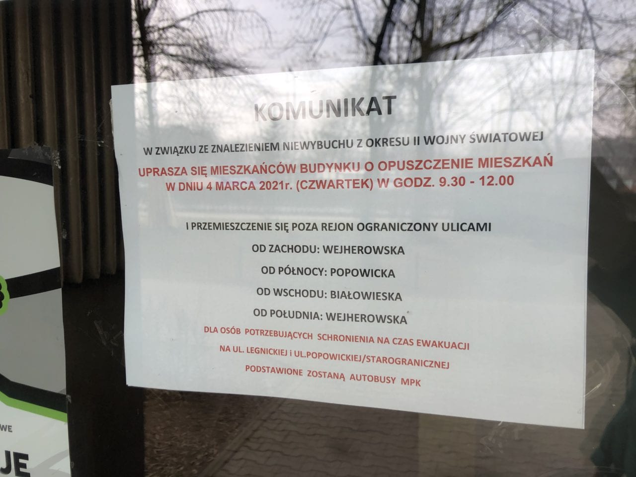 Bomba na Popowicach. Mieszkańcy ewakuowani