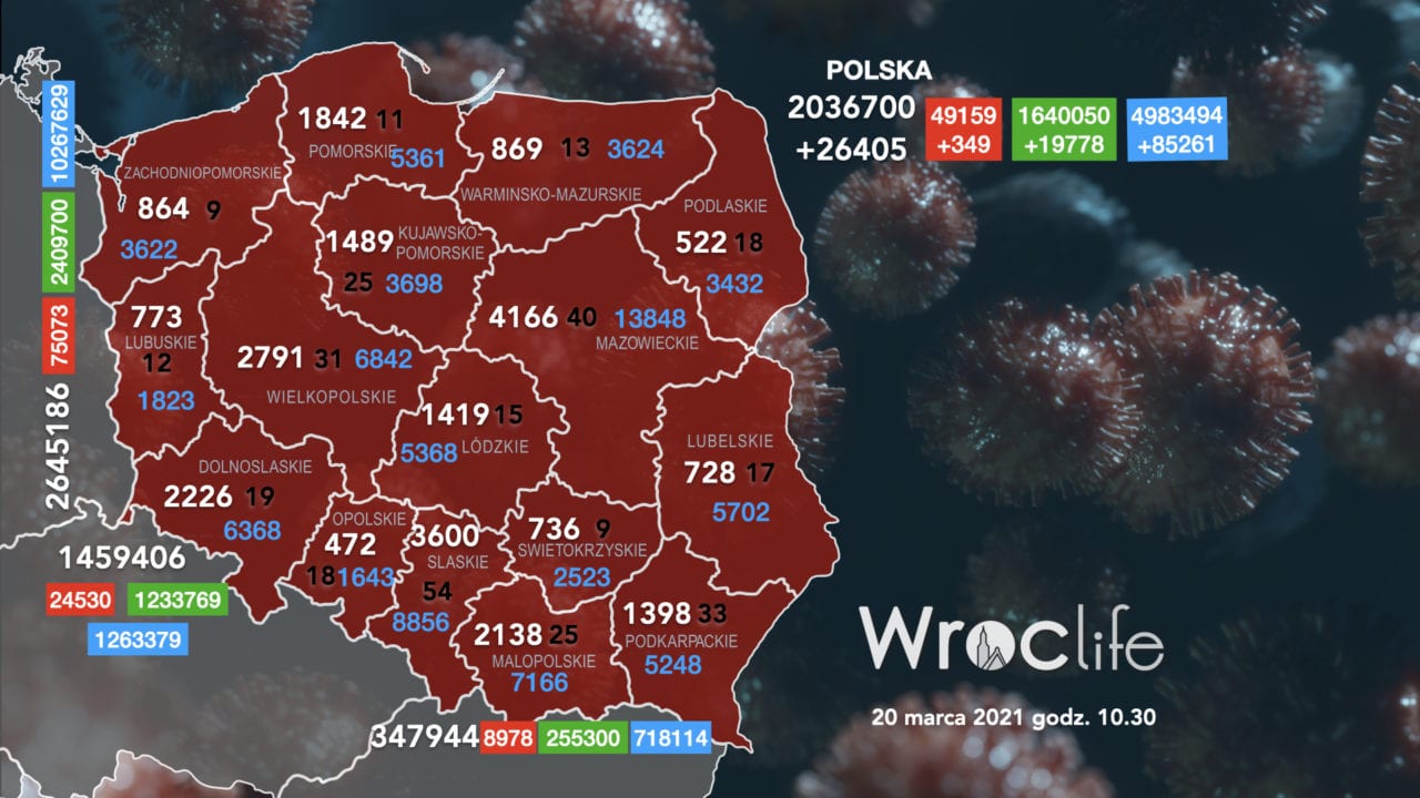 Koronawirus we Wrocławiu, na Dolnym Śląsku, w Polsce [RAPORT 20.03]