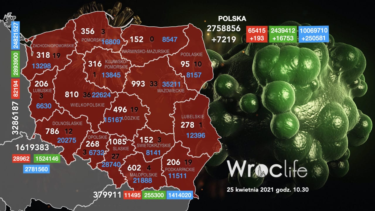 Koronawirus we Wrocławiu, na Dolnym Śląsku, w Polsce [RAPORT 25.04]