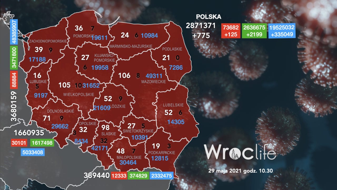 Koronawirus we Wrocławiu, na Dolnym Śląsku, w Polsce [RAPORT 29.05]