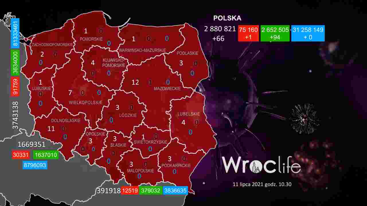 Koronawirus we Wrocławiu, na Dolnym Śląsku, w Polsce [RAPORT 11.07]