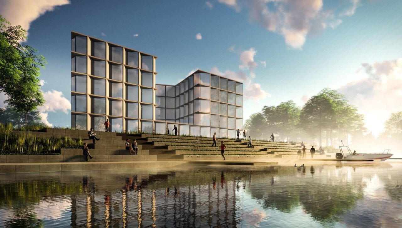 Na Kępie Mieszczańskiej powstanie hotel. Tuż obok będzie park [WIZUALIZACJE]
