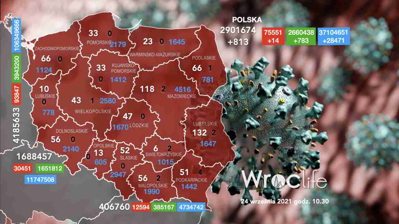Koronawirus we Wrocławiu, na Dolnym Śląsku, w Polsce [RAPORT 24.09]