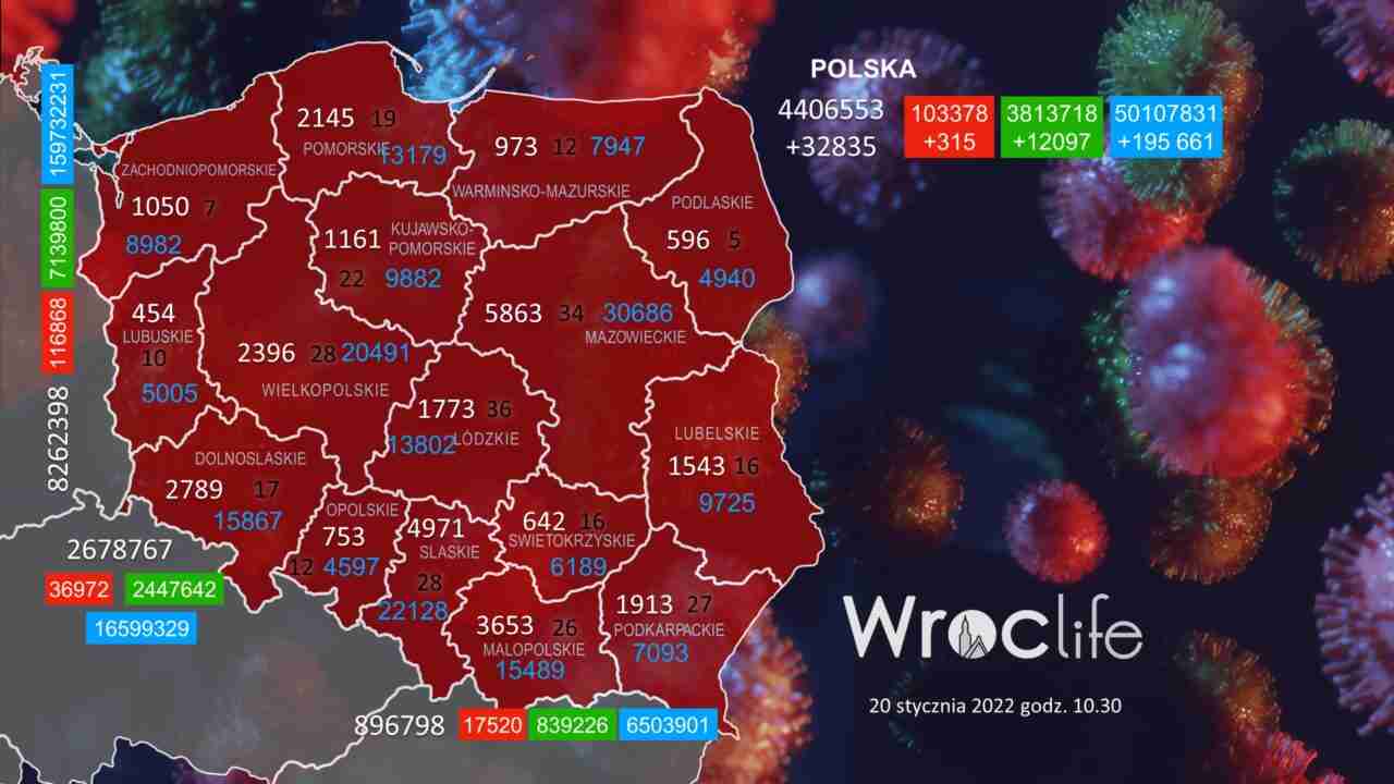Koronawirus we Wrocławiu, na Dolnym Śląsku, w Polsce [RAPORT 20.01]