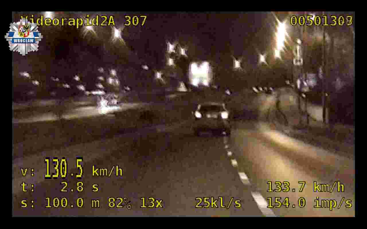 Wrocław: 25-letni kierowca pędził 130 km/h przez miasto. Jak się tłumaczył? [WIDEO]