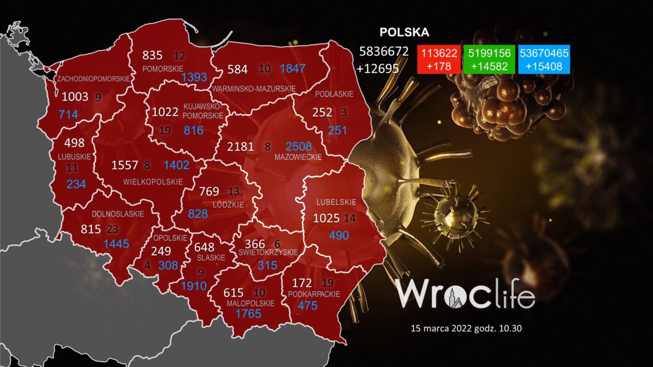 Koronawirus we Wrocławiu, na Dolnym Śląsku, w Polsce [RAPORT 15.03]